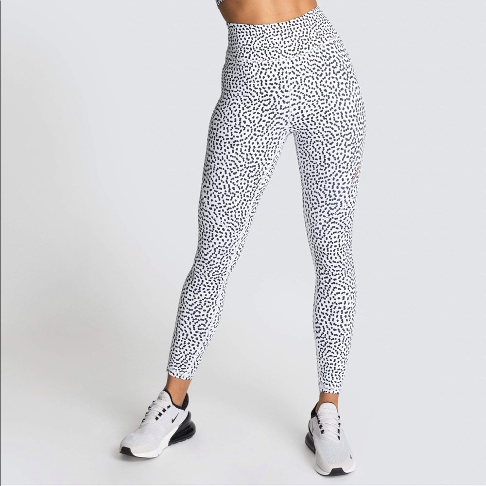 Do You Even White Speckle Excel Leggings